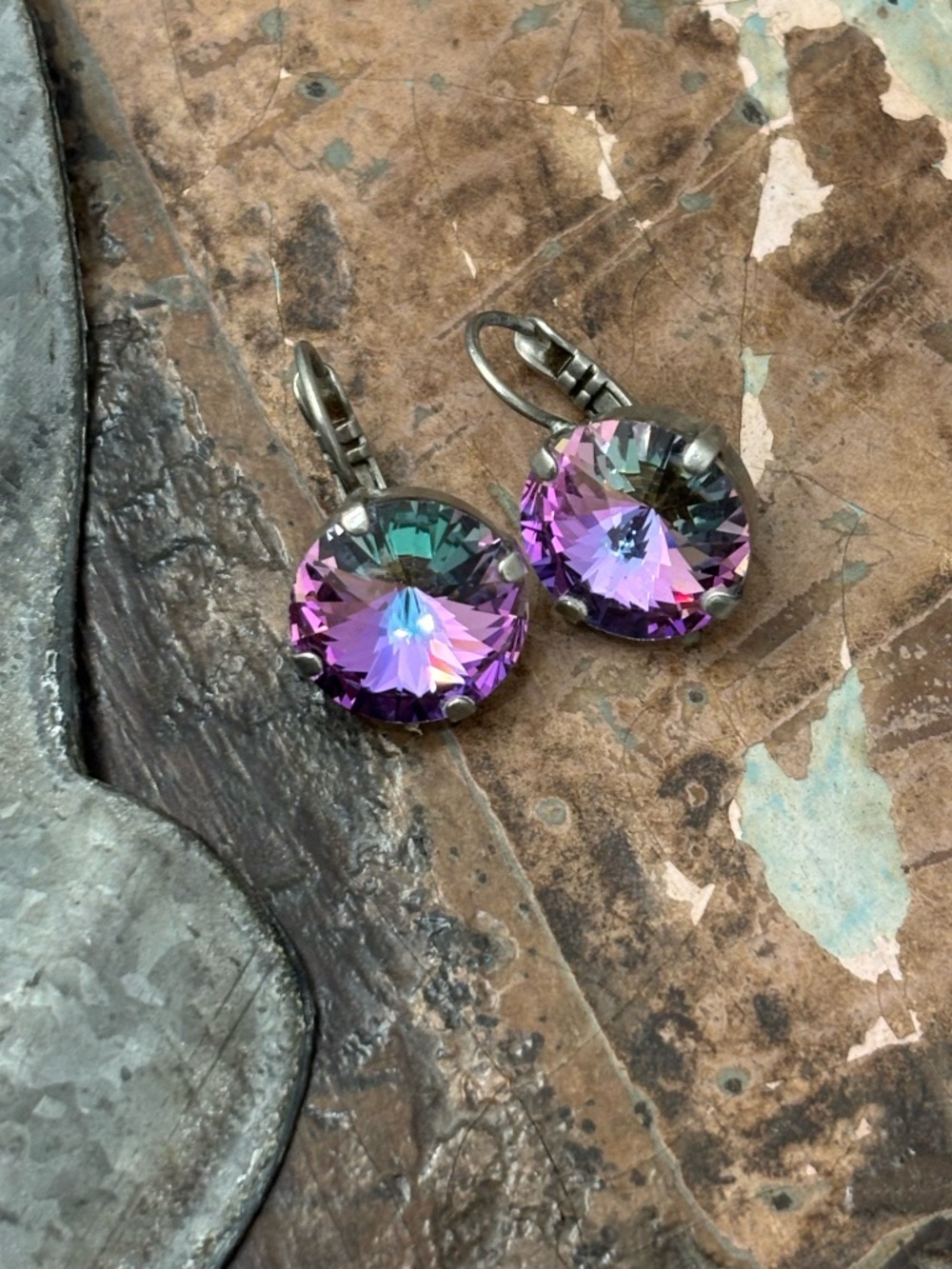 Crystal Earrings Iridescent